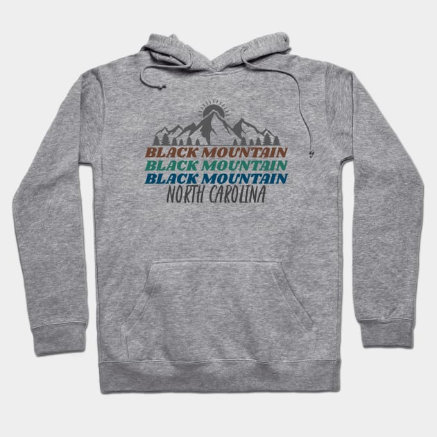 Black Mountain, North Carolina Hoodie by Mountain Morning Graphics